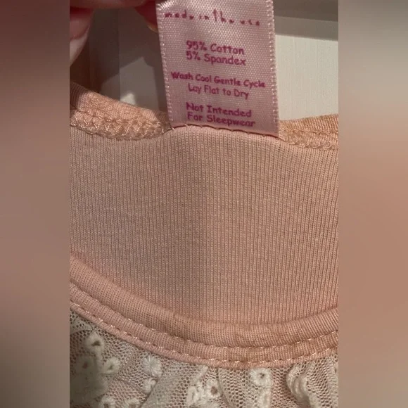 Giggle Moon Pink and Cream Kids Floral Dress 6X - Picture 4 of 4